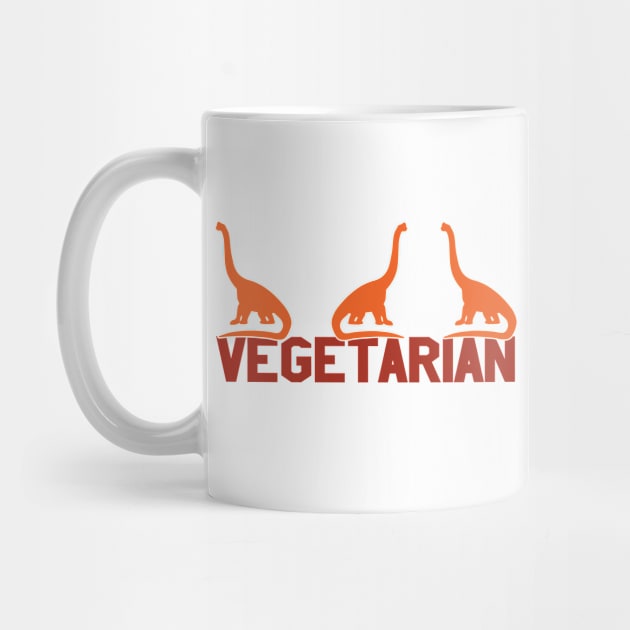 Big Dinosaurs Vegetarian Vegans Dino Eating Food by Mellowdellow